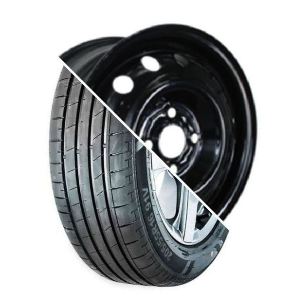 Шина с диском в сборе Massimo OTTIMA PLUS 185/65 R15 88H + Trebl X40014 Black 4*100 6xR15 ET36 DIA60.1