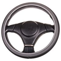 Оплетка на руль Skyway Flex 14(M) 37-39см. черно/серая экокожа(S01109015)