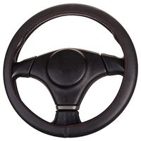 Оплетка на руль Skyway Flex 8(M) 37-39см. черная с красной прострочкой экокожа(S01109009)